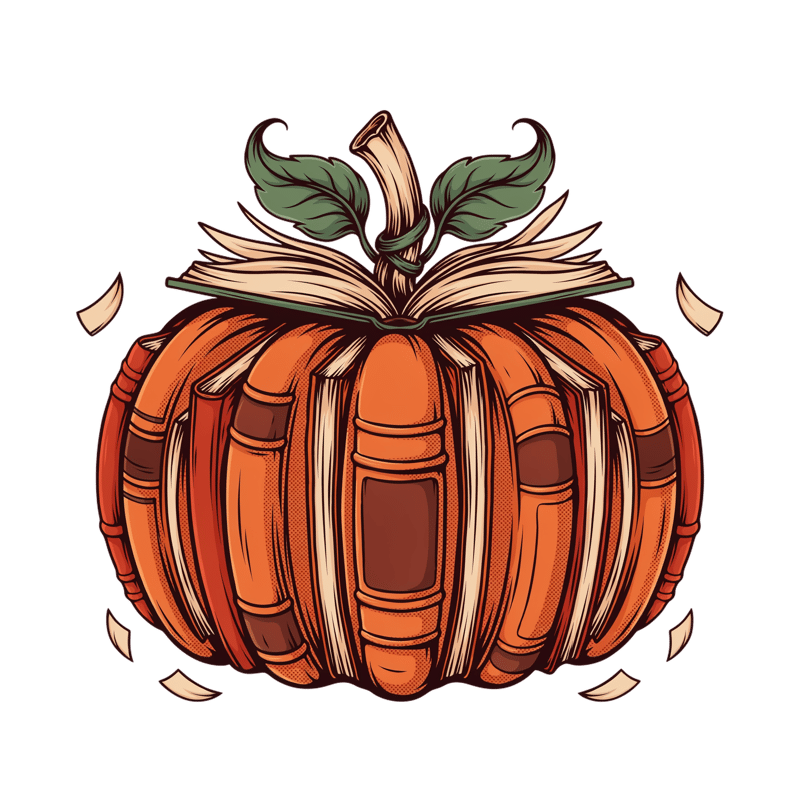 Book Pumpkin Silhouette