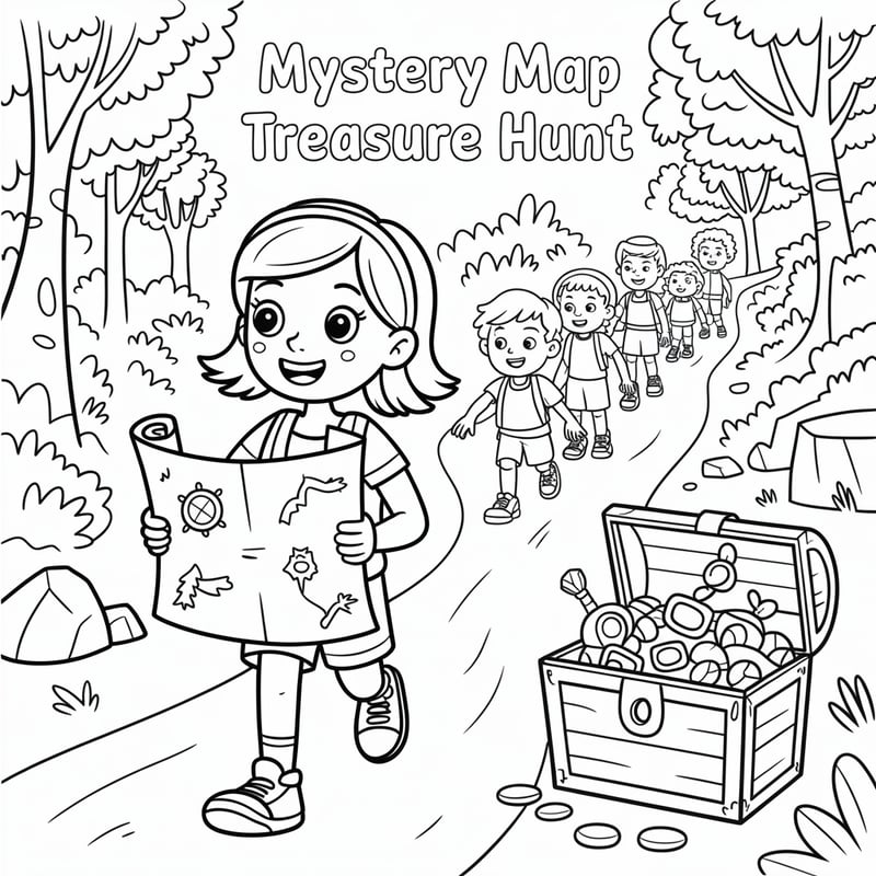Children's Coloring Book Line Art