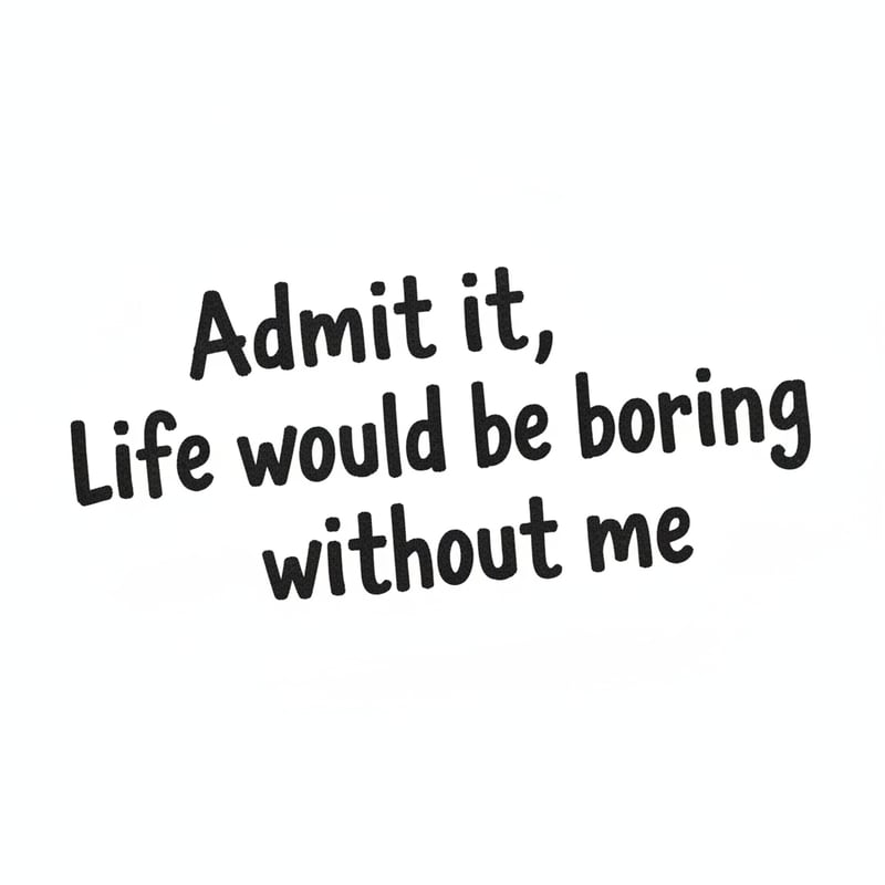 Typography Quote on White Background