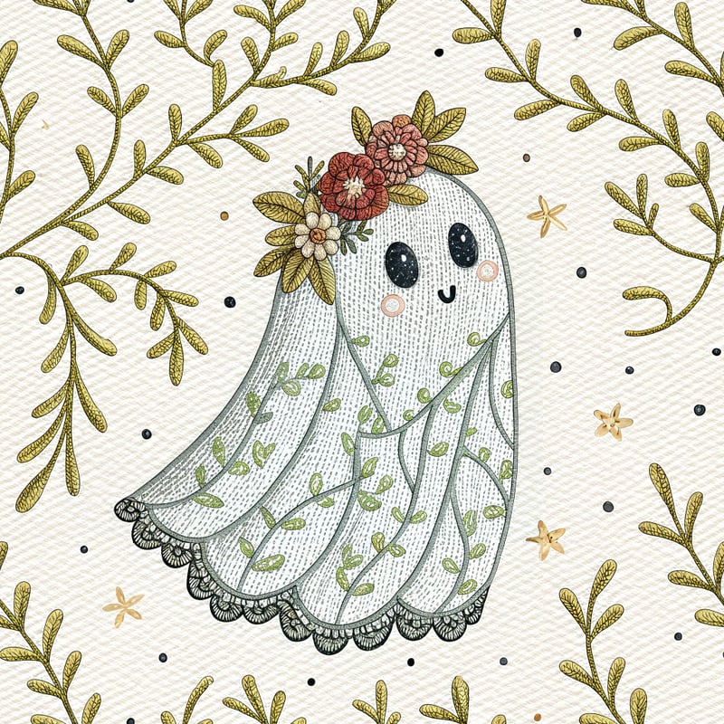 Embroidery Illusion Ghost Art