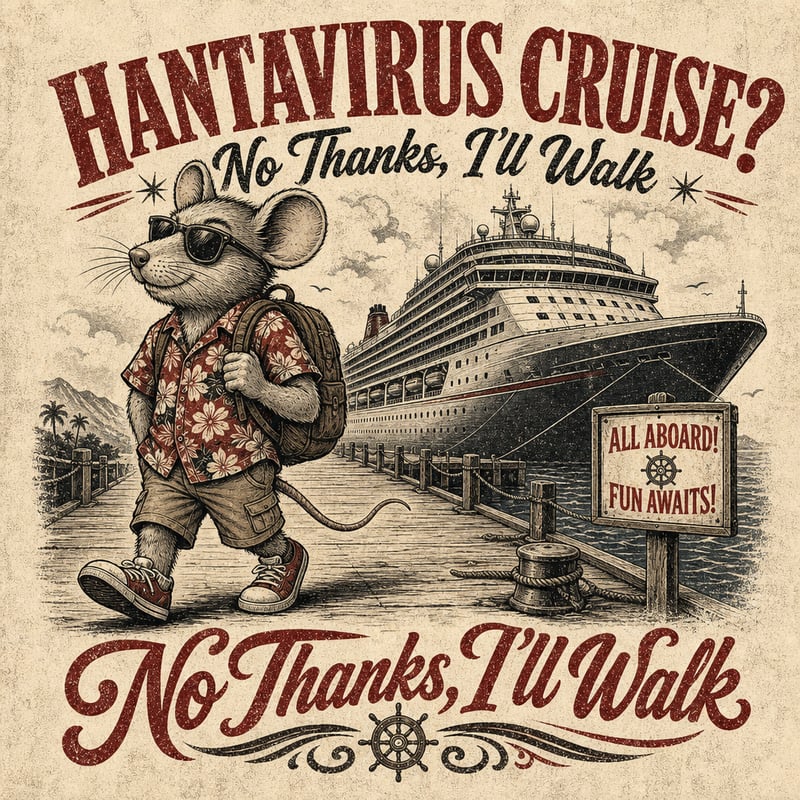 Distressed Vintage Cruise Parody Tee