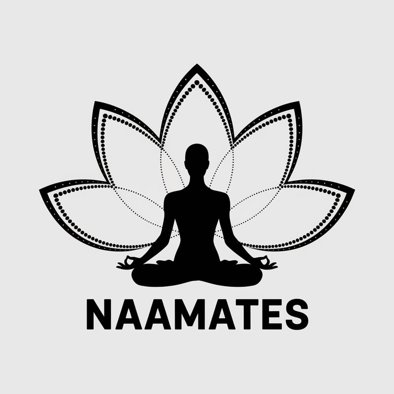 Minimalist Black and White Yoga Design