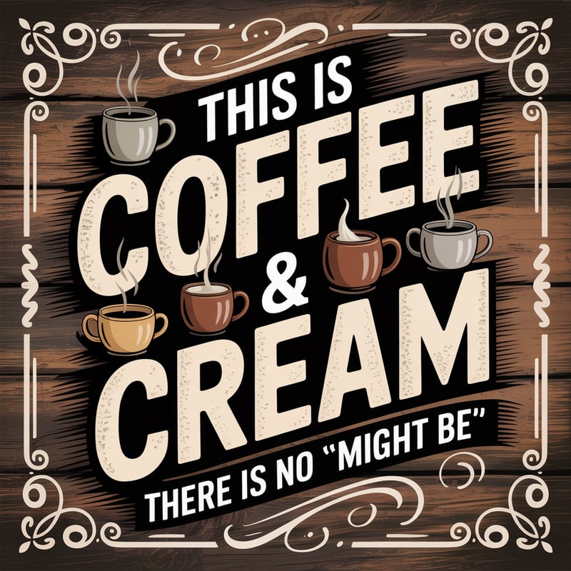 Vintage Western Coffee Typography