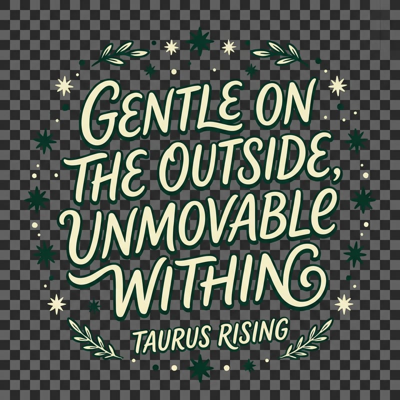 Taurus Rising Bold Script T-Shirt Graphic