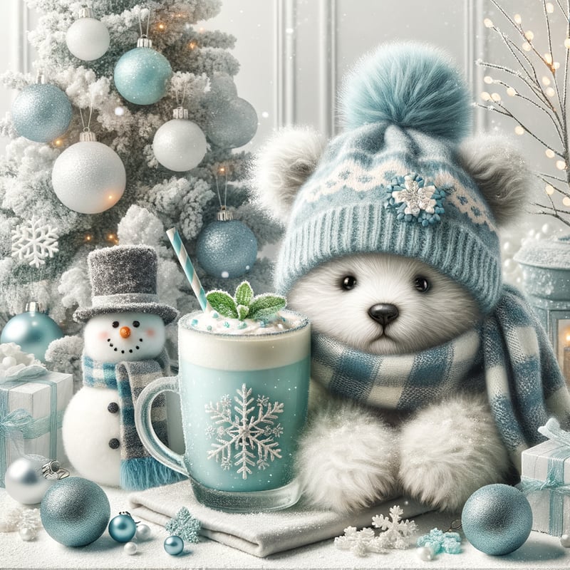 Cozy Hand-Drawn Christmas Scene