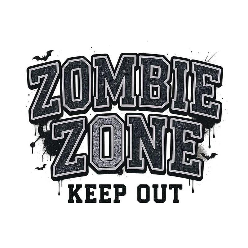 Spooky Zombie Zone T-shirt Design