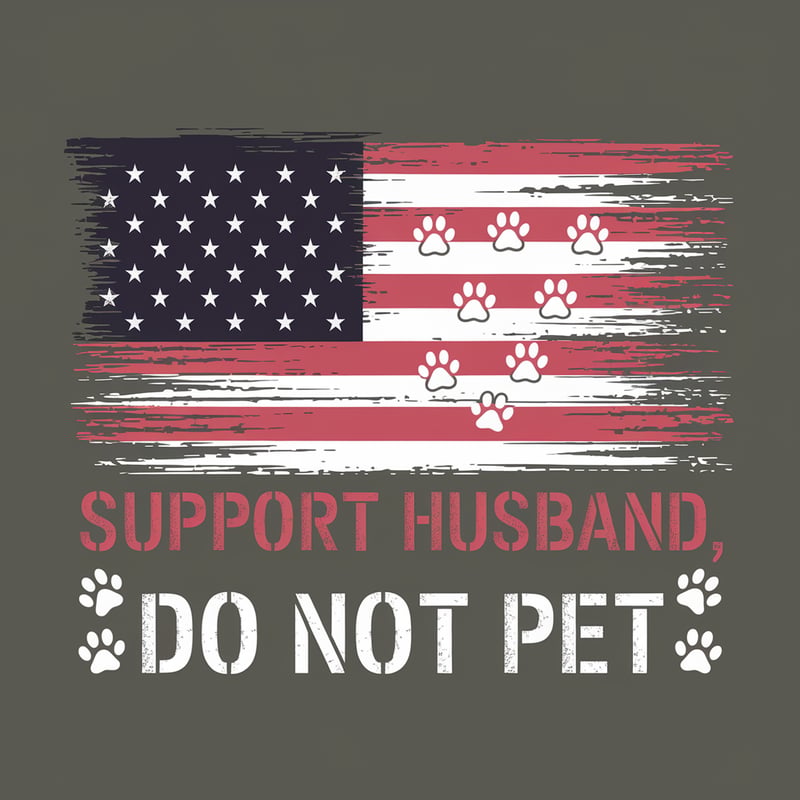 Distressed USA Flag Dog T-Shirt Design