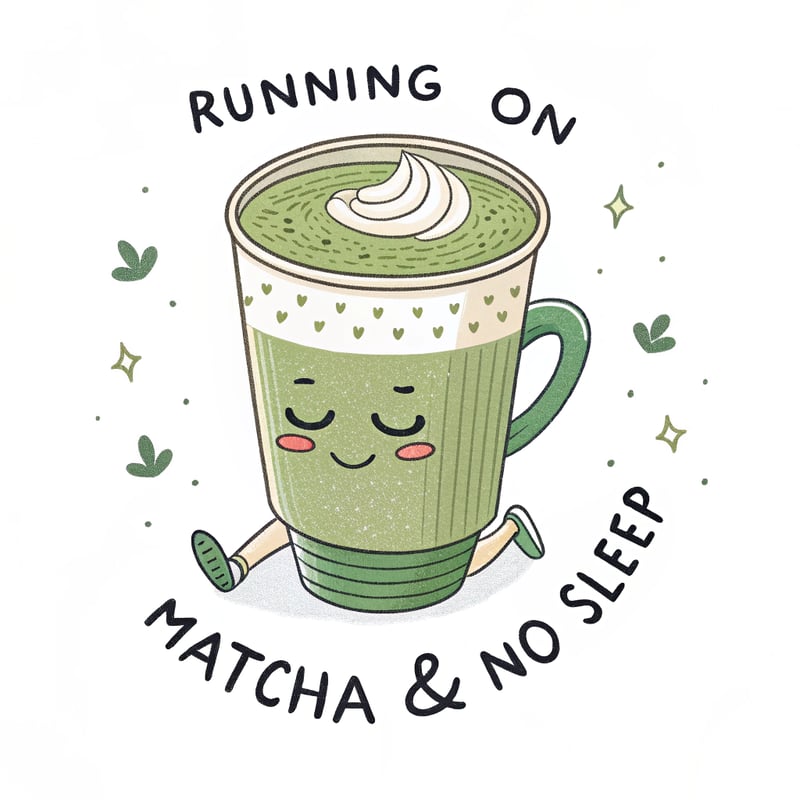 Trendy Matcha Latte Design