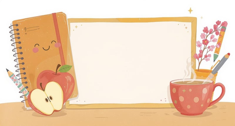 Playful School Supply Notepad Design