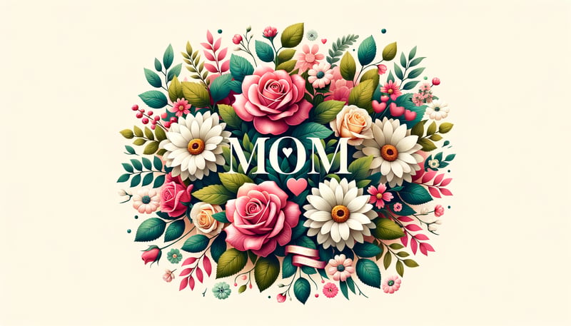 Colorful Floral MOM Design