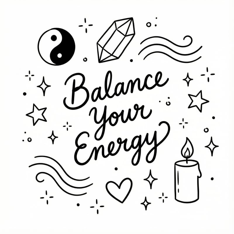 Balance Your Energy Doodle Art