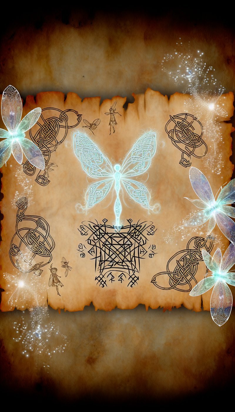 Runic Fairy Spell Scroll