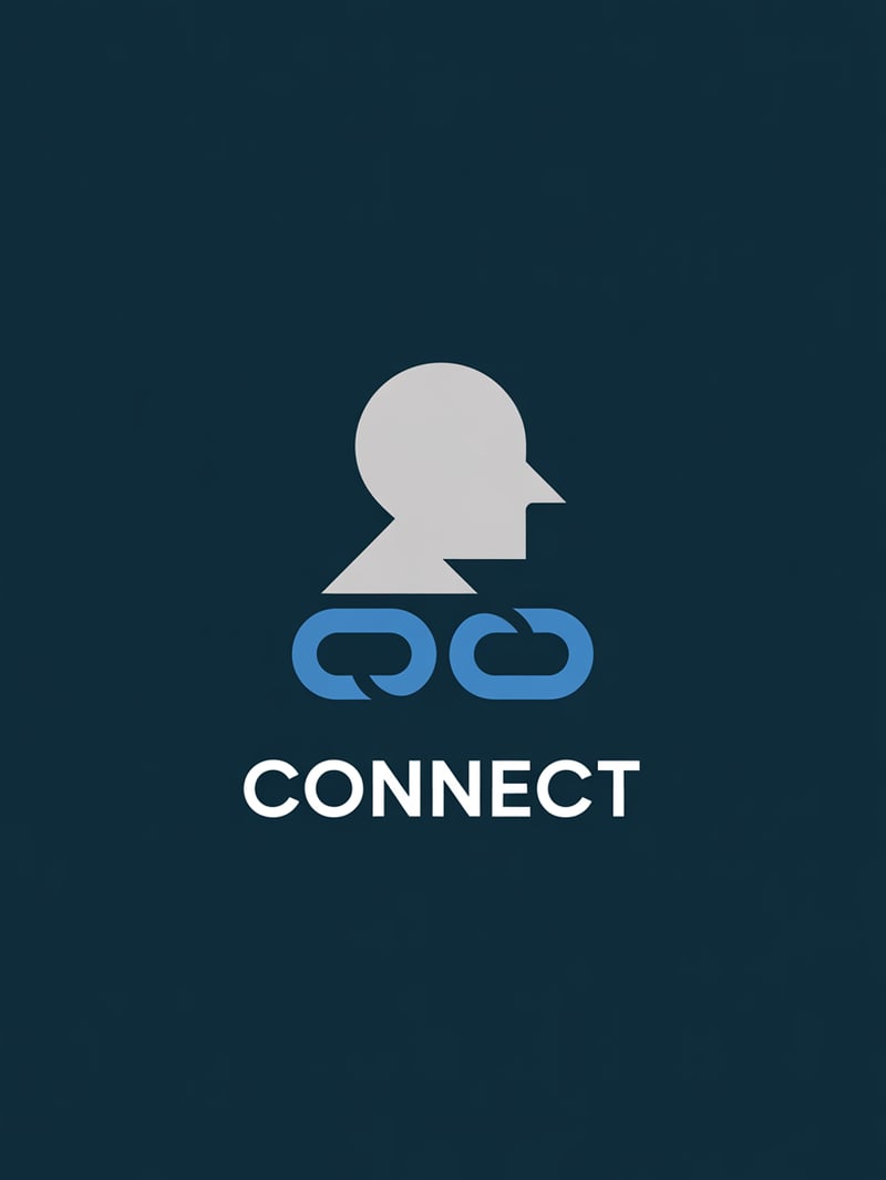 Professional Logo with Profile and Chain Link
