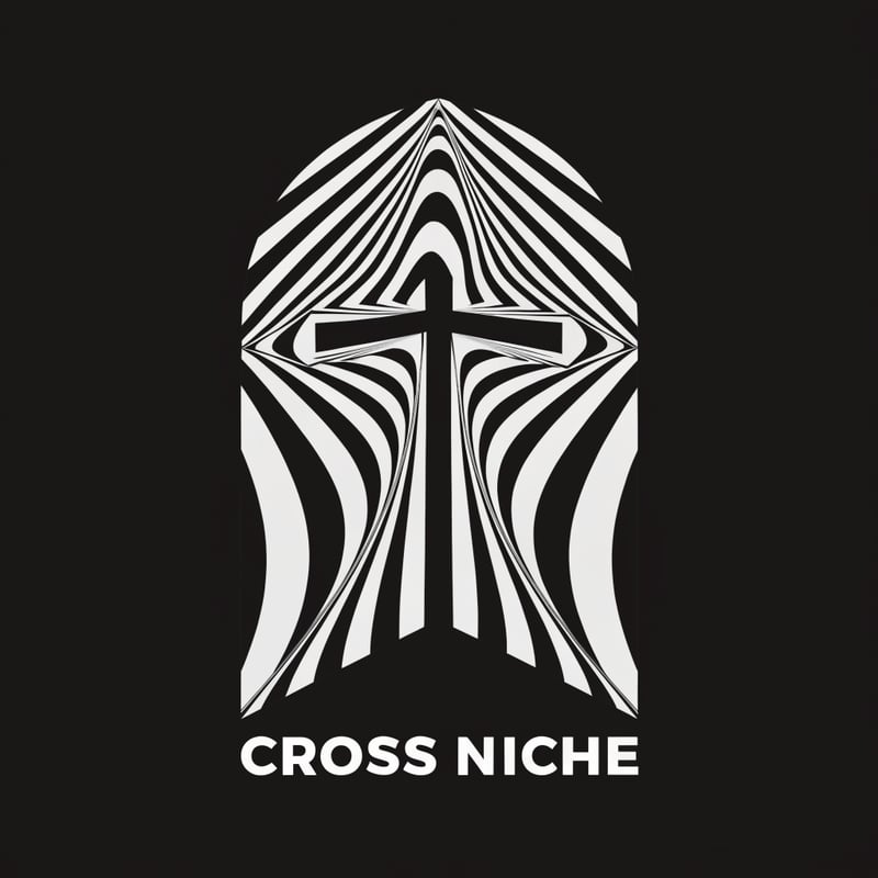Bold Cross Vector T-Shirt Design