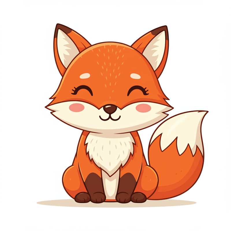 Cheerful Animated Fox