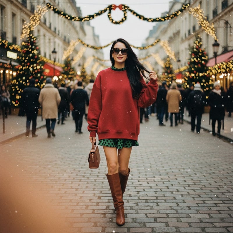 Festive Street Style in Paris