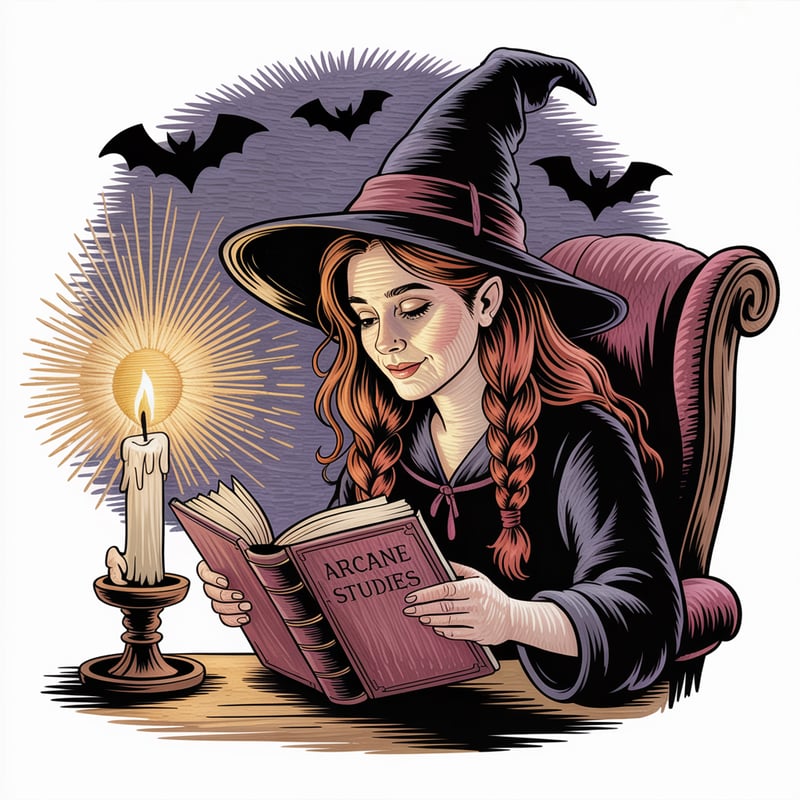 Witch Embroidery Illusion Art