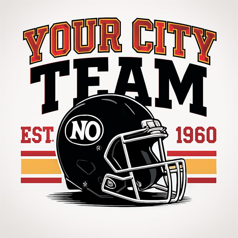 Bold Football T-Shirt Design