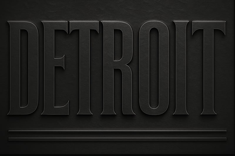 Detroit City Text Image