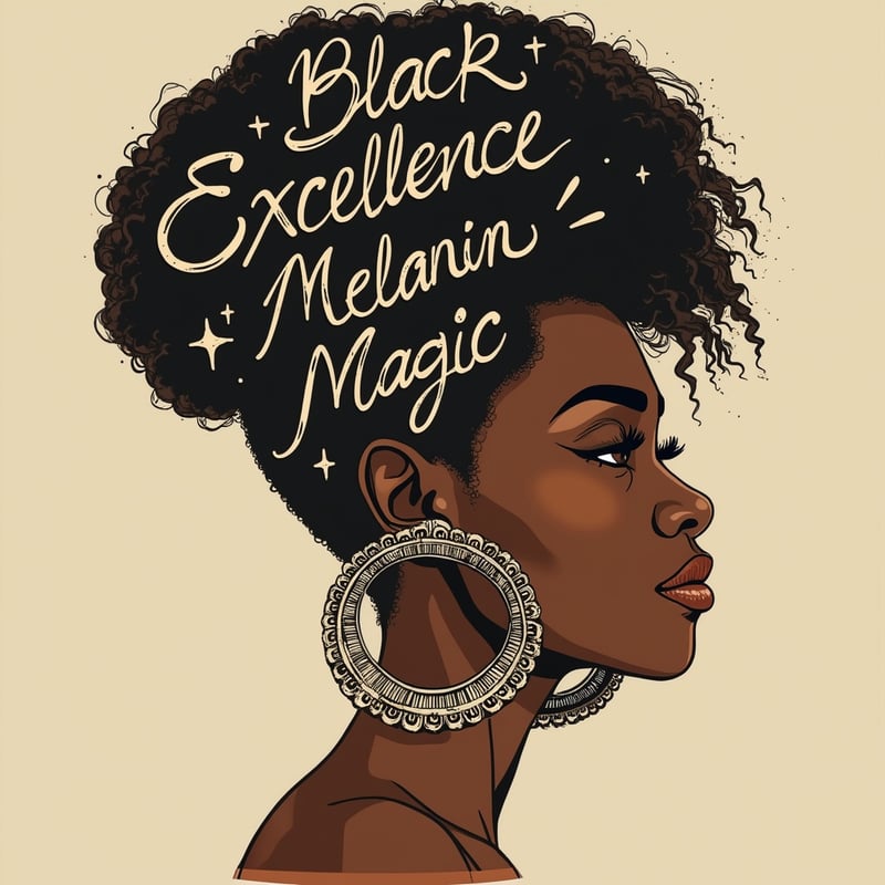 Proud Black Woman T-Shirt Design