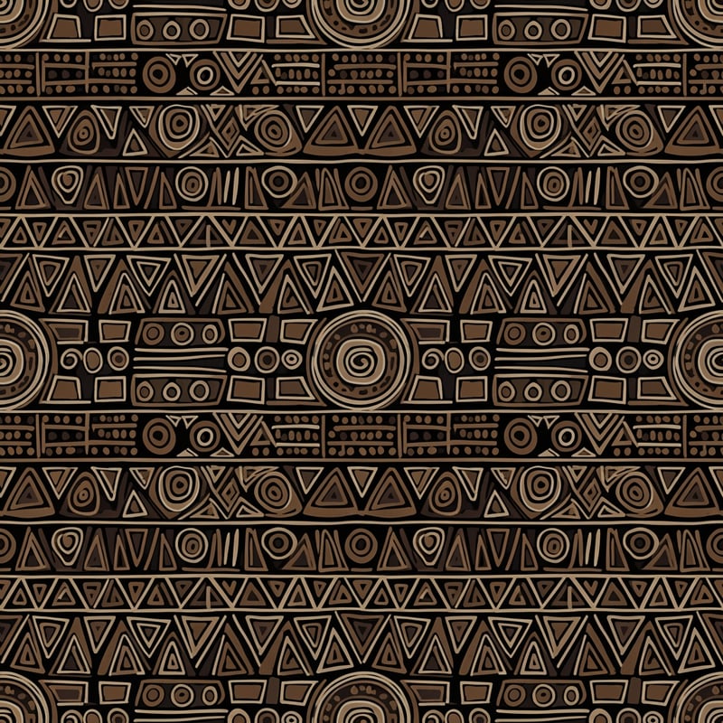 African Bogolan Pattern Vector