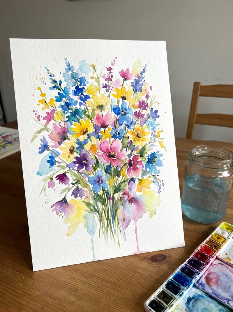 Colorful Floral Watercolors