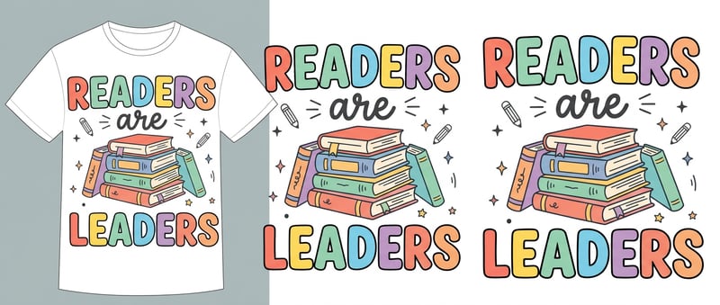 Readers Are Leaders Educational Tee
