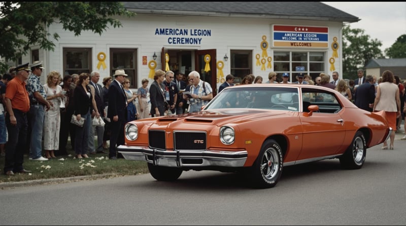1973 Pontiac GTO Judge at Welcome Ceremony