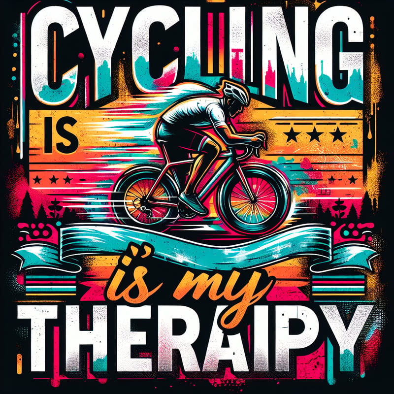 Cycling Therapy T-Shirt Design
