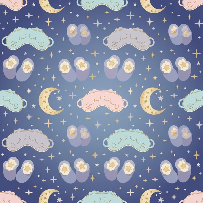 Seamless Sleep Pattern Vector