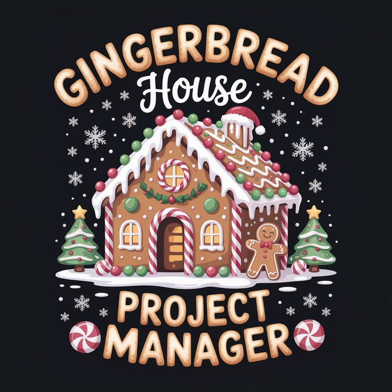 Festive Gingerbread House T-Shirt