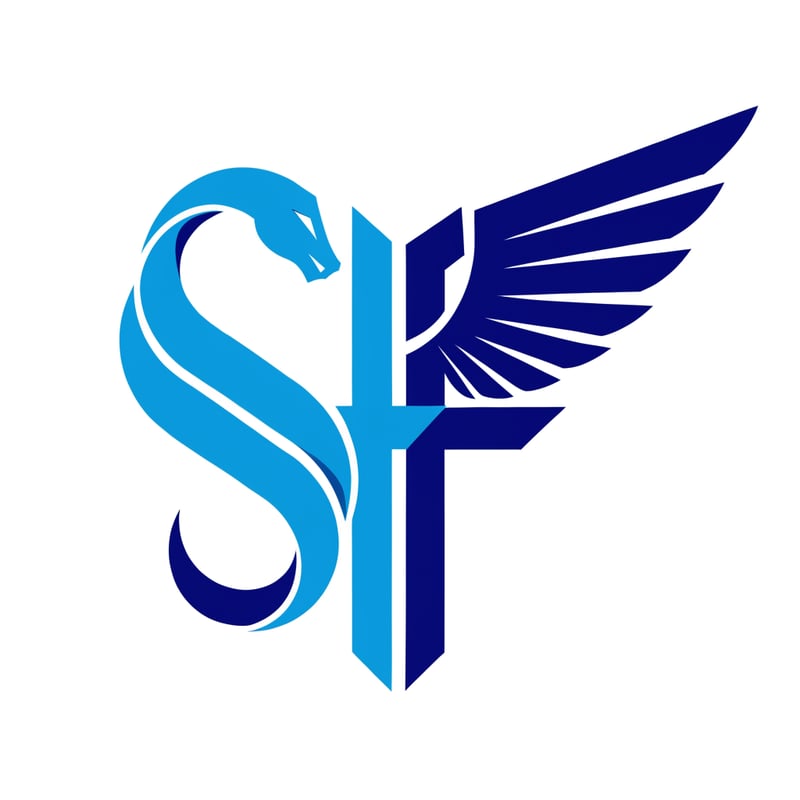 Minimalist SF Caduceus Logo
