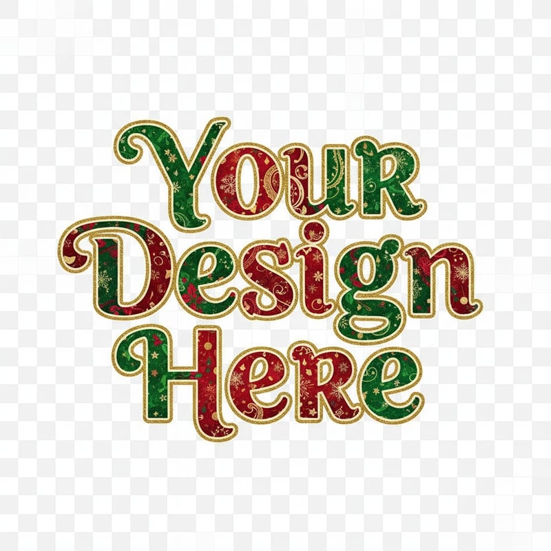 Christmas Style Lettering Design