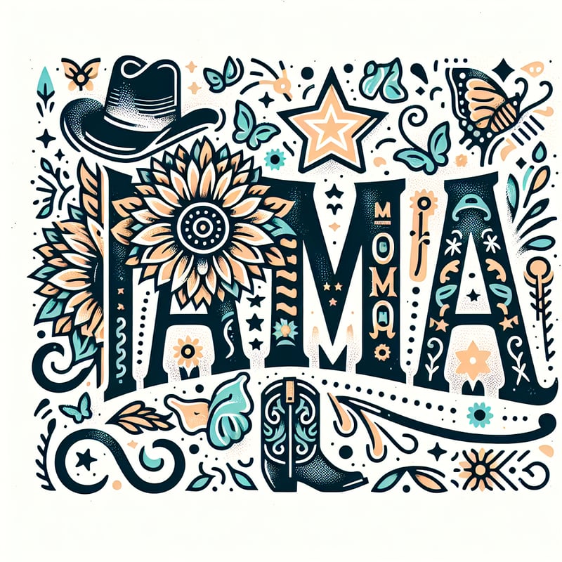 Western Mama Design with Sunflowers
