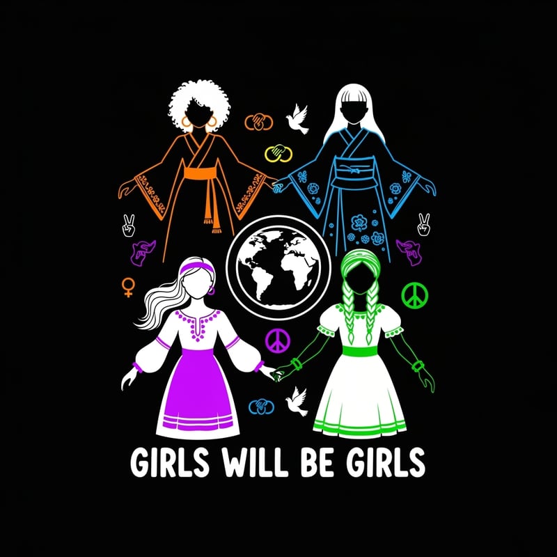 Women Unity Silhouettes T-Shirt Design