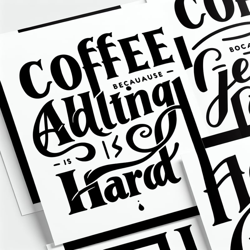 Minimalist Coffee Quote Design