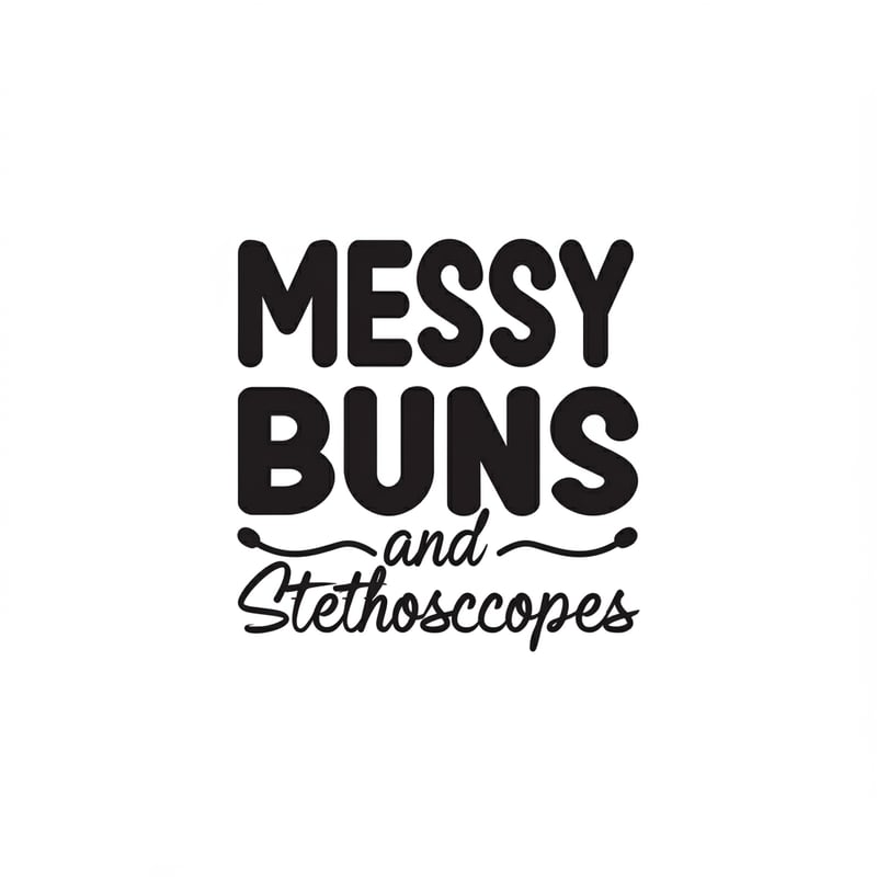 Messy Buns and Stethoscopes Design