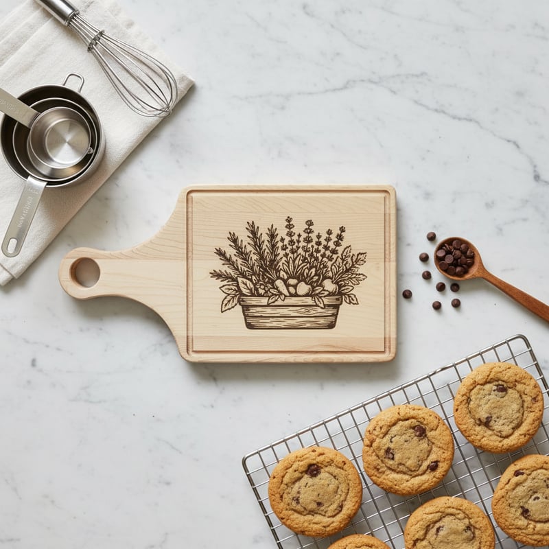 Culinary Flatlay with Baked Cookies