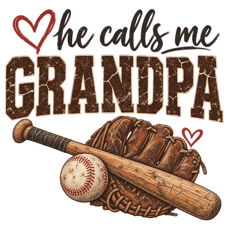 Grandpa Vintage Baseball Tee Design