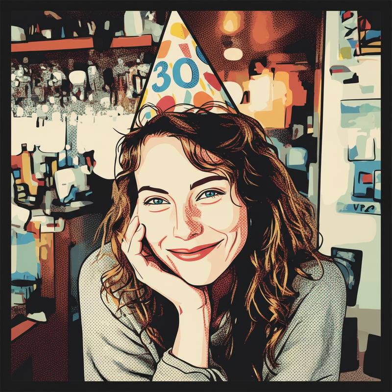 Retro Pop Art Style Illustration