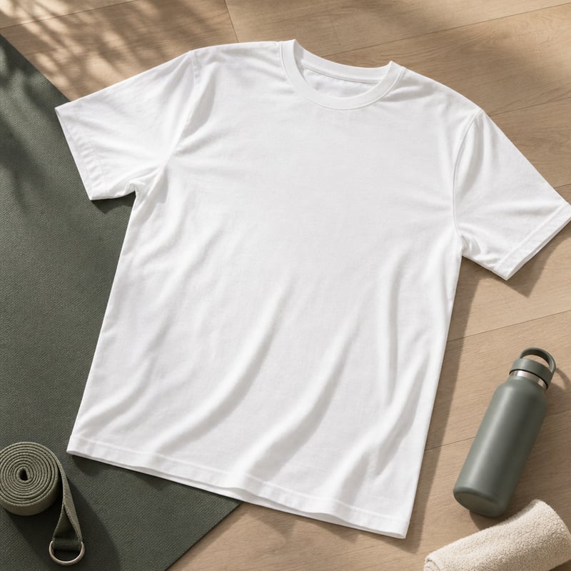 Blank White T-Shirt Lifestyle Mockup