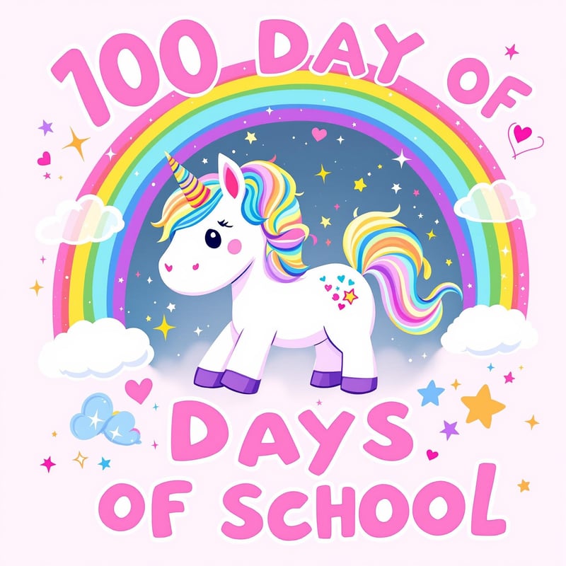 Whimsical Unicorn Illustration