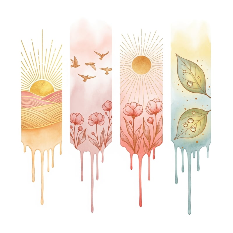 Sunrise Watercolor Panels