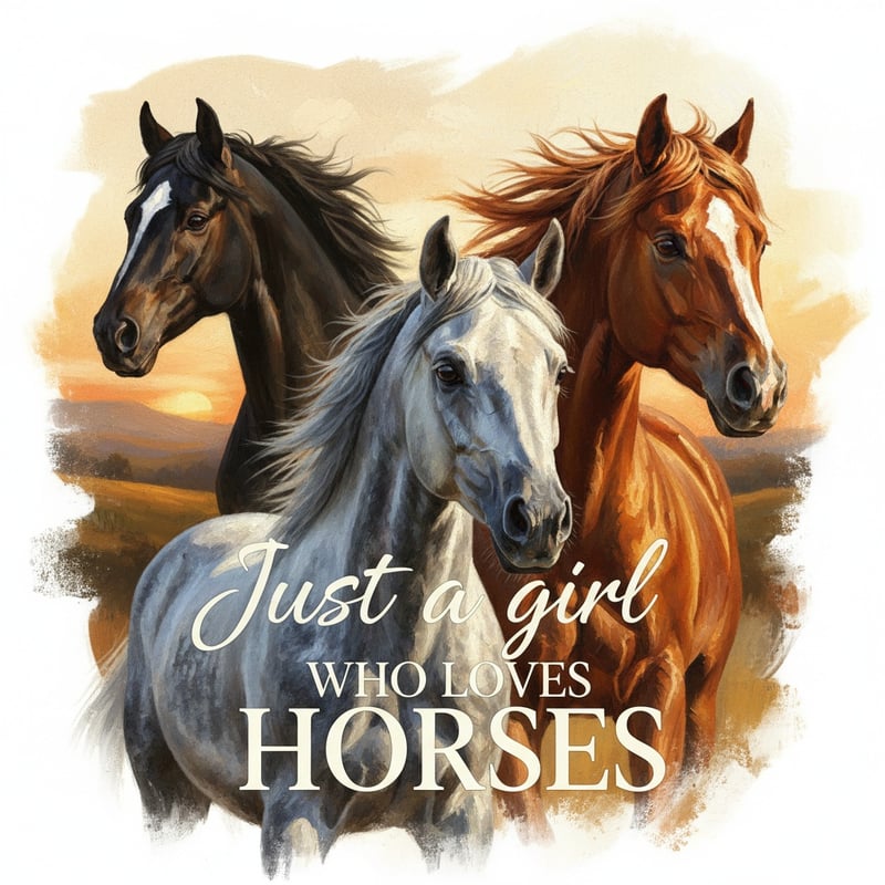 The Wild Trio Horse Artwork