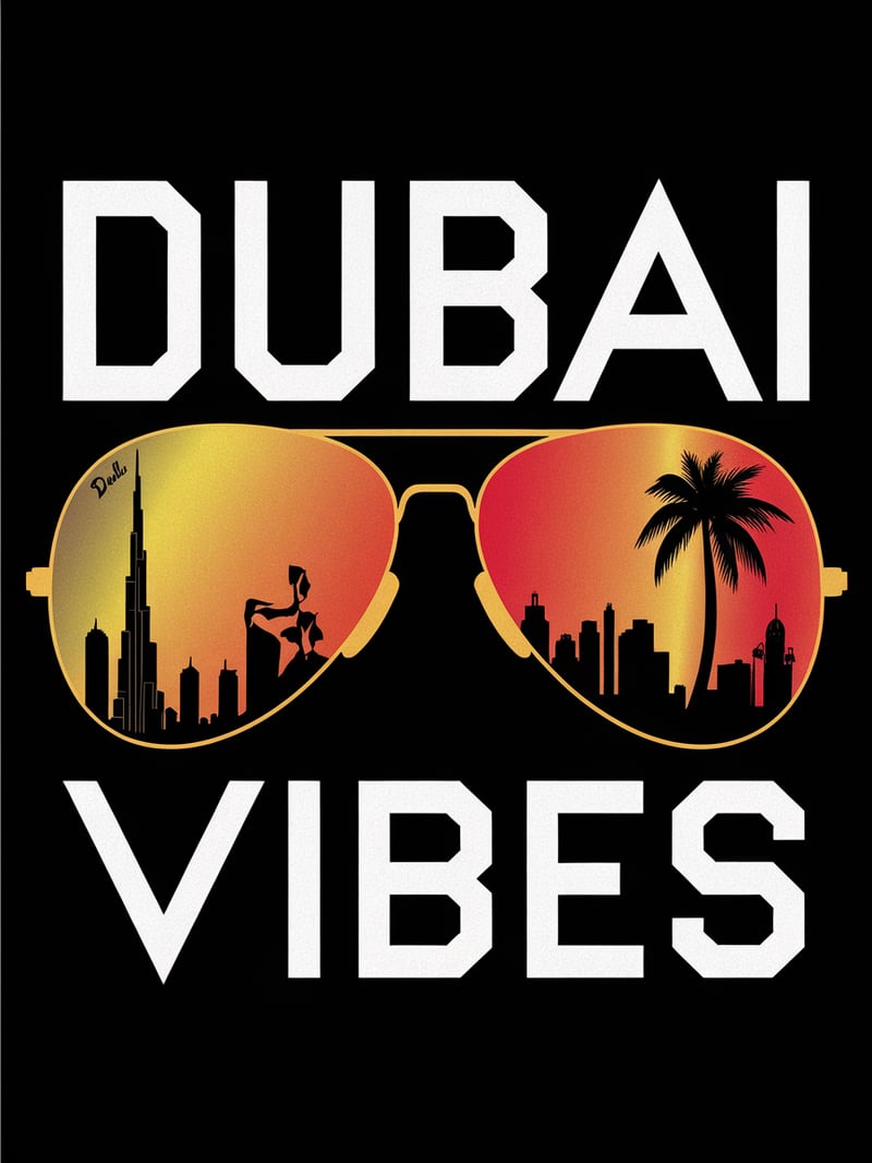 Dubai Vibes T-Shirt Design