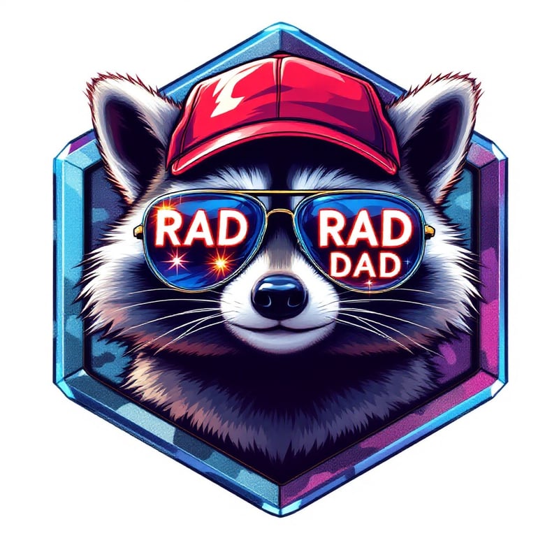 Y2K Raccoon Digital Illustration