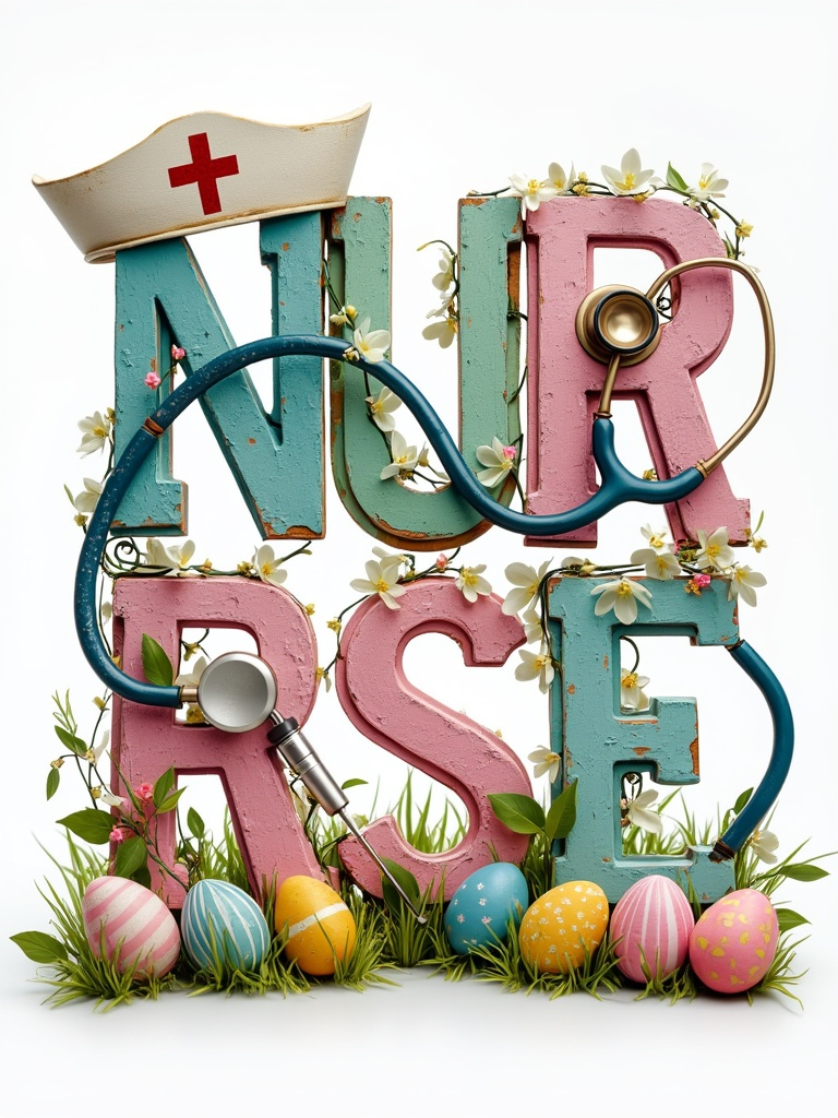Easter Nurse Art Design