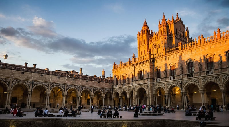 University of Salamanca at Sunset