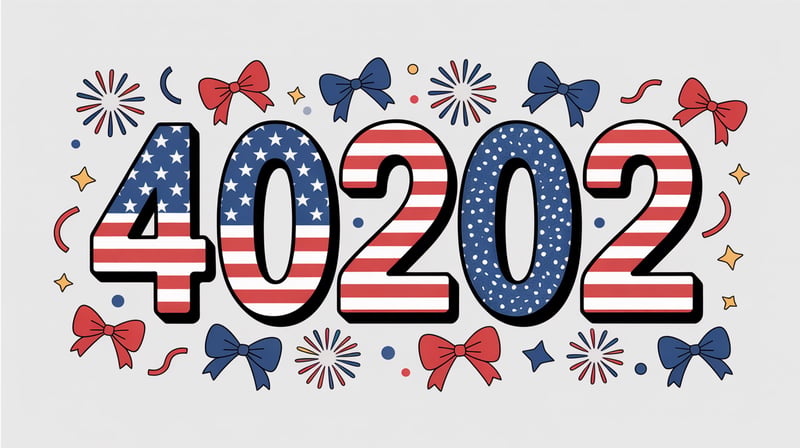 Patriotic 40202 ZIP Code T-Shirt Design