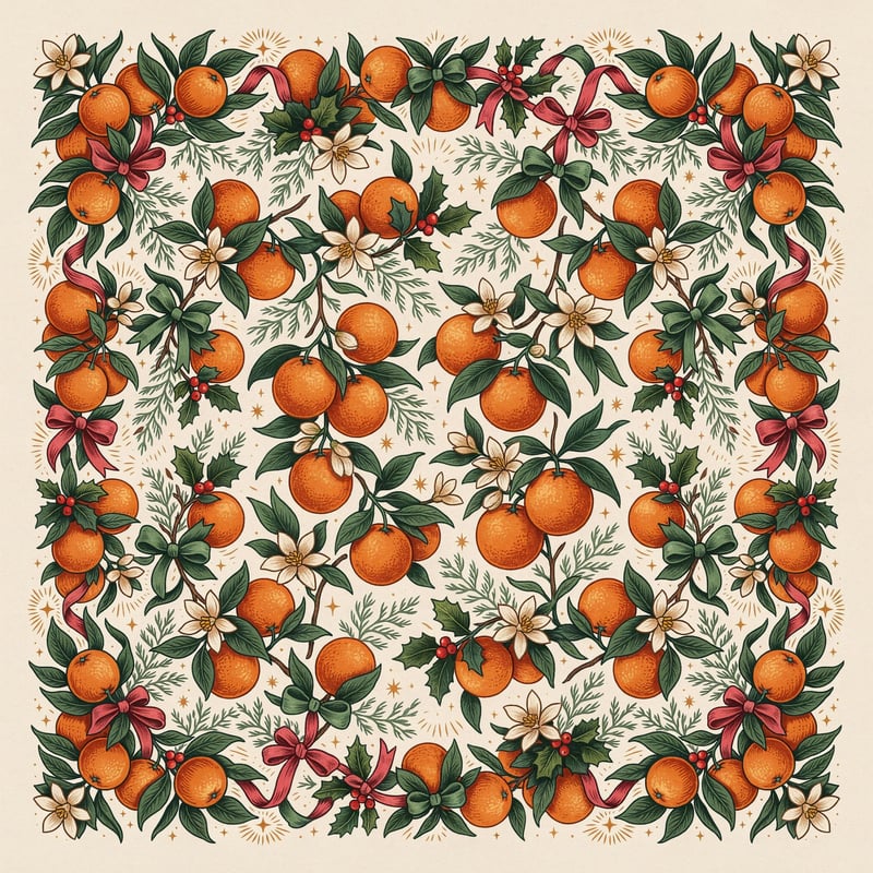 Vintage Citrus Orange Grove Tumbler Wrap